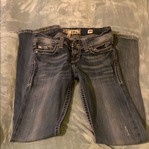 BKE distressed Sabrina bootcut Denim Jeans size 26 Long